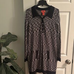 Missoni for Target Black & Gray Long Sleeve Dress with Pockets- Women’s size M